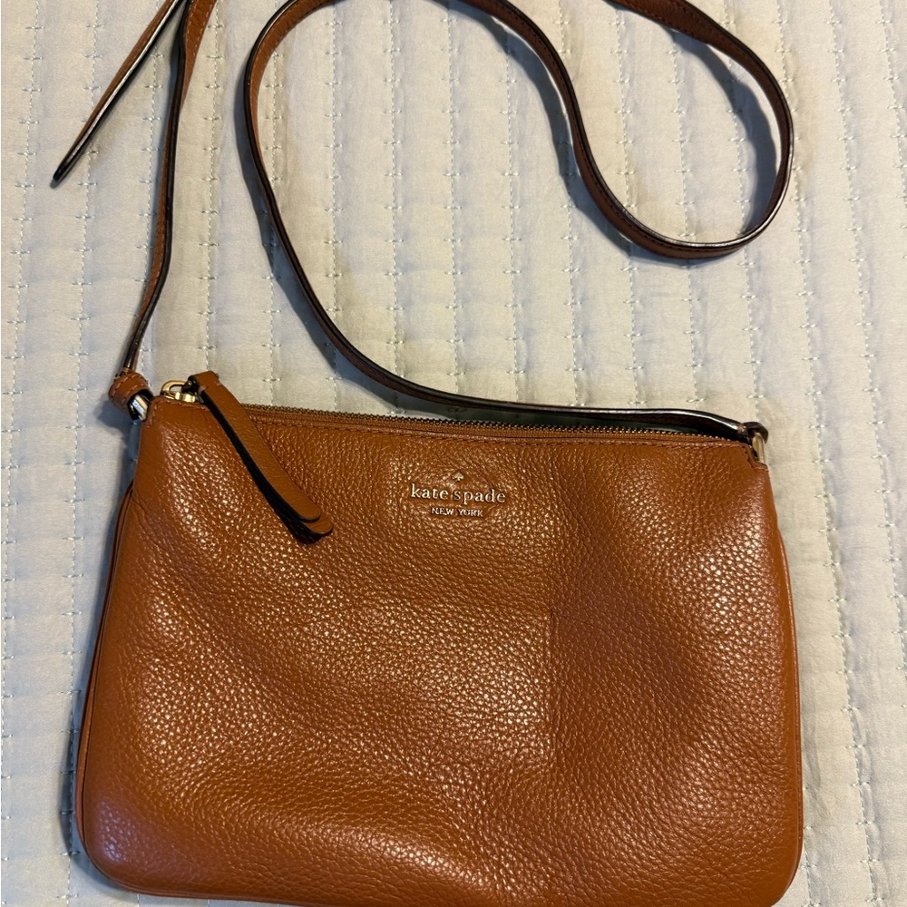 Kate Spade Brown Crossbody Bag with Adjustable Strap
